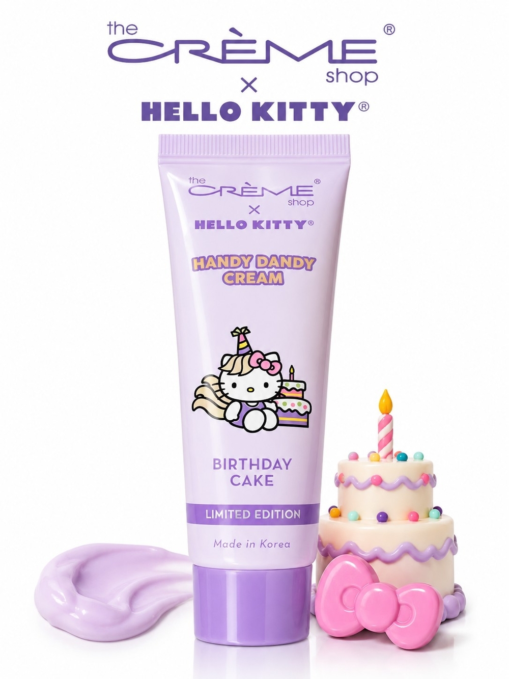 The Crème Shop x Hello Kitty Birthday Cake Handy Dandy Cream Limited Edition